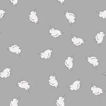 Seamless pattern abstract smoke cloud cartoon vector Illustrazione stock
