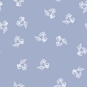Seamless pattern abstract smoke puff representing vapor or steam element Stock Illustration