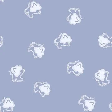 Seamless pattern abstract smoke puff creating a vapor effect イラスト素材