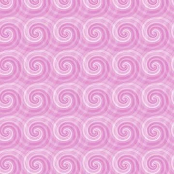 Seamless pattern with abstract spirals Illustrazione stock