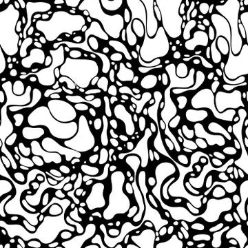 Seamless pattern with abstract spots. Neurography - Vector Stock Illustration