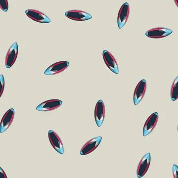 Seamless pattern abstract surfboard beach cartoon vector Illustrazione stock