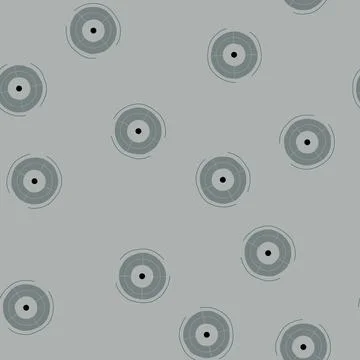 Seamless pattern abstract target symbol with concentric circles and bullseye Stock Illustration