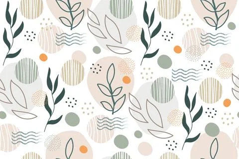 Seamless pattern of abstract trendy elements vector background Illustrazione stock