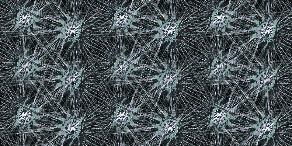 Seamless pattern . Abstract trendy pattern of stripes in green purple gray tones Stock Illustration