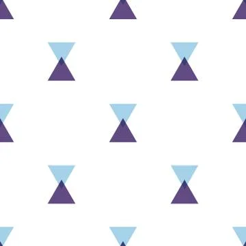 Seamless pattern with abstract triangles on white background. Vector. イラスト素材
