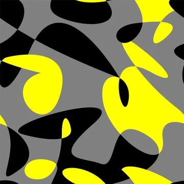 Seamless pattern with abstract vector wave shapes Illustrazione stock