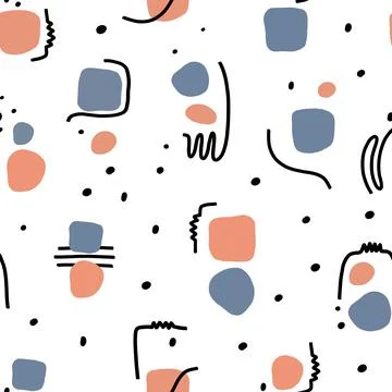 Seamless pattern with abstraction. Illustrazione stock