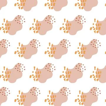 Seamless pattern with abstractions in boho style. Stock Illustration