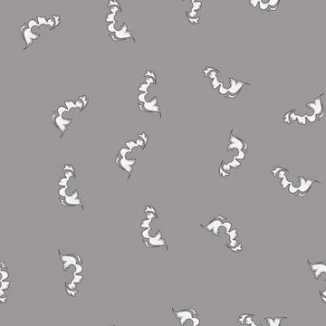 Seamless pattern acceleration speed smoke cloud cartoon vector Stock Illustration
