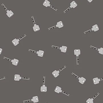 Seamless pattern access key cartoon vector Stock Illustration