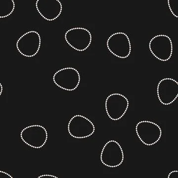 Seamless pattern accessories beads necklace cartoon vector Stock Illustration