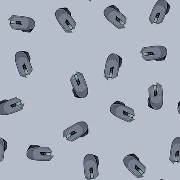 Seamless pattern accessories game mouse cartoon vector イラスト素材