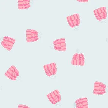 Seamless pattern accessory beanie hat cartoon vector Illustrazione stock
