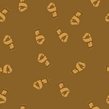 Seamless pattern accessory scarf kid cartoon vector 스톡 일러스트