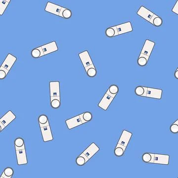 Seamless pattern accuracy reading magnifier cartoon vector Stock Illustration
