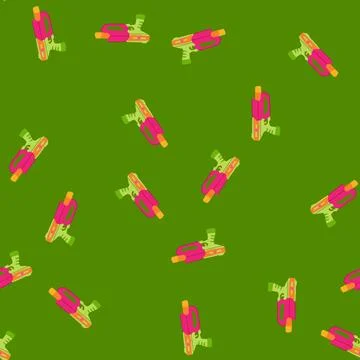 Seamless pattern accustrike nerf gun toy cartoon vector Stockillustratie