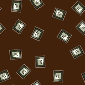 Seamless pattern achievement diploma cartoon vector Stock Illustration