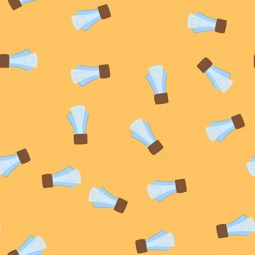 Seamless pattern achievement glass trophy cartoon vector Stock Illustration