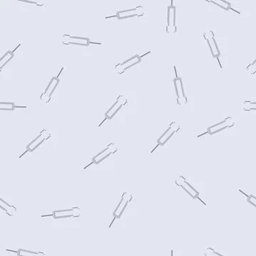 Seamless pattern acoustic tuning fork cartoon vector Stock Illustration