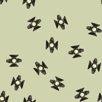 Seamless pattern actor spotlight stage cartoon vector イラスト素材