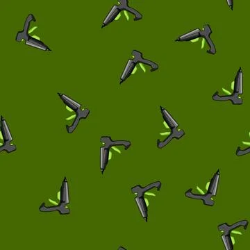 Seamless pattern adhesive glue gun cartoon vector Stock Illustration