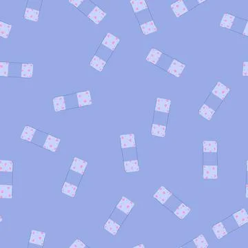 Seamless pattern adhesive kid plaster cartoon vector 스톡 일러스트