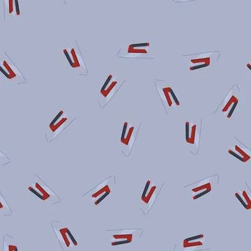 Seamless pattern adhesive notched trowel cartoon vector Illustrazione stock