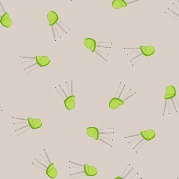 Seamless pattern adjustable bar stool cartoon vector Stock Illustration