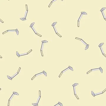 Seamless pattern adjustable charging lamp wireless cartoon vector Illustrazione stock