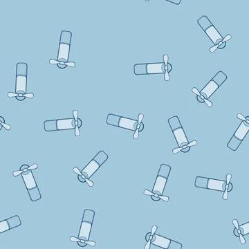 Seamless pattern adjustable hand electric fan cartoon vector Stock Illustration