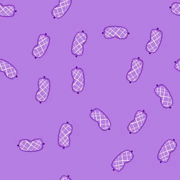 Seamless pattern adjustable sleep mask eye cartoon vector Stock Illustration