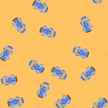 Seamless pattern adventure backpack camp cartoon vector Illustrazione stock