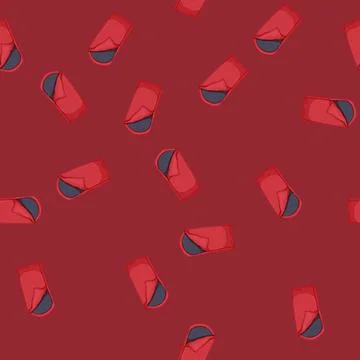 Seamless pattern adventure bag sleeping color icon vector 库存插图