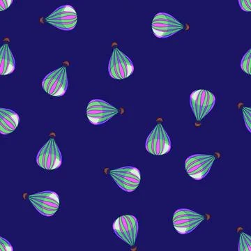 Seamless pattern adventure hot air balloon cartoon vector Ilustración de archivo