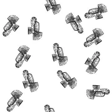 Seamless pattern adventure treasure gold sketch hand drawn Stock Illustration