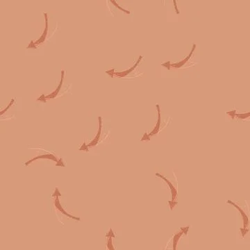 Seamless pattern aesthetic retro arrow banner cartoon vector Stock Illustration