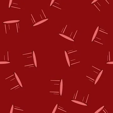 Seamless pattern affordable plastic table cartoon vector Stock Illustration
