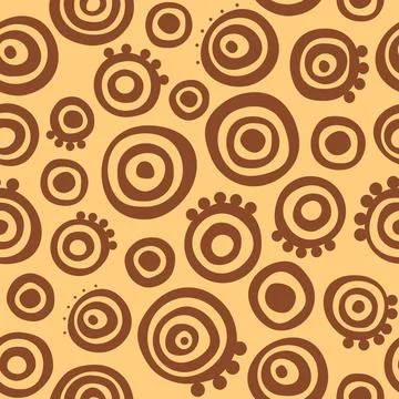 Seamless pattern in African style. Vector background. Illustrazione stock
