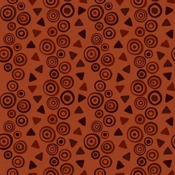 Seamless pattern in African style. Vector background. Stock Illustration