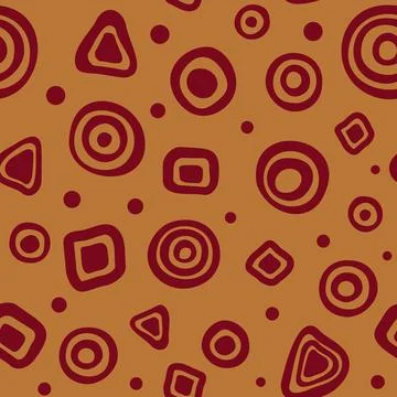 Seamless pattern in African style. Vector background. Illustrazione stock