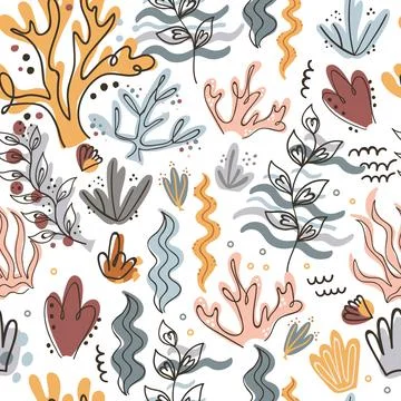 Seamless pattern with aglae. Stock Illustration