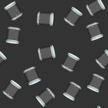 Seamless pattern ai smart speaker cartoon vector 스톡 일러스트