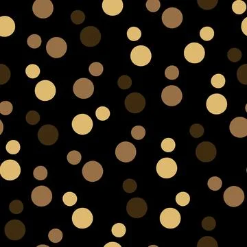 Seamless Pattern with Air Bubbles Silhouettes on Black Background. Illustrazione stock