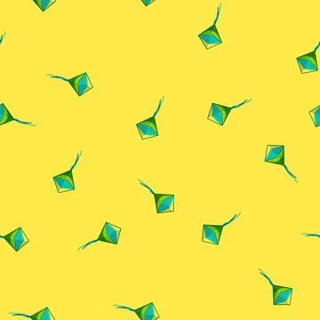 Seamless pattern air kite sky cartoon vector イラスト素材