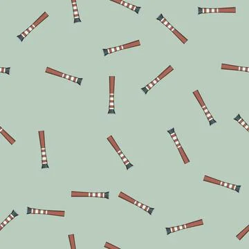 Seamless pattern Airport control tower structure guiding air traffic Stock Illustration