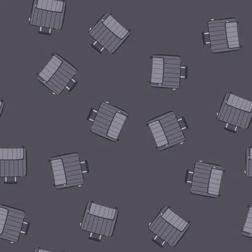 Seamless pattern airport suitcase cartoon vector Stockillustratie