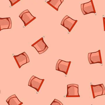 Seamless pattern airtight silicone snack bag cartoon vector Stock Illustration