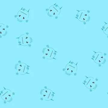 Seamless pattern al comic face cartoon vector Illustrazione stock