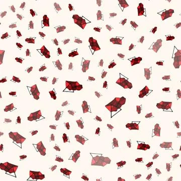 Seamless pattern with Alchemical element Philosopher's stone. Stock Illustration